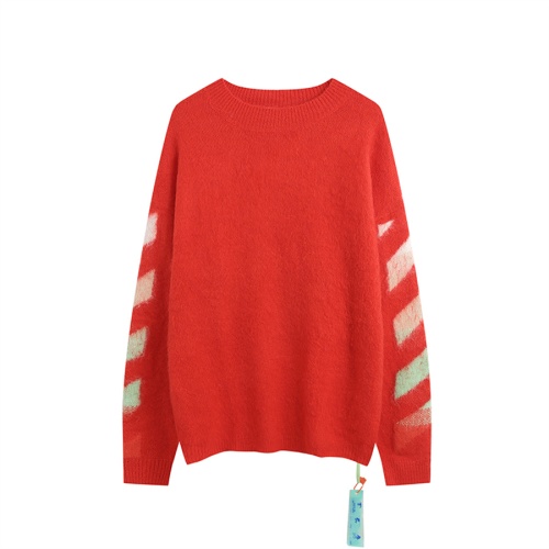 Replica Off-White Sweaters Long Sleeved For Unisex #1268443 $60.00 USD for Wholesale