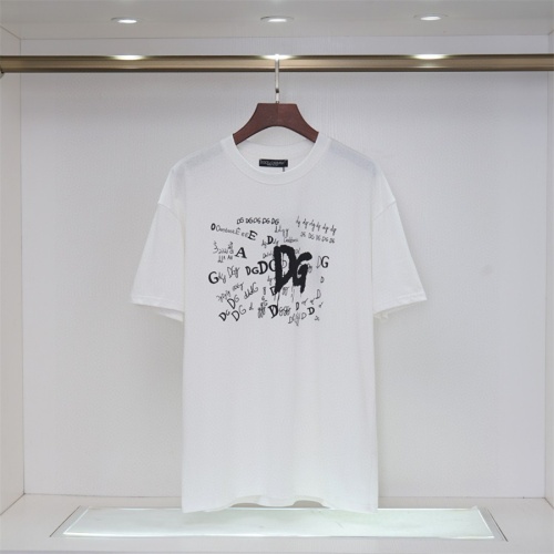 Dolce &amp; Gabbana D&amp;G T-Shirts Short Sleeved For Unisex #1268513 $32.00 USD, Wholesale Replica Dolce &amp; Gabbana D&amp;G T-Shirts