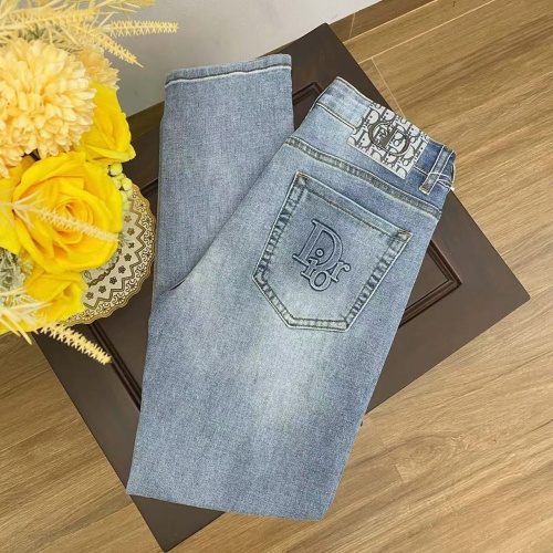 Replica Christian Dior Jeans For Men #1268831 $48.00 USD for Wholesale