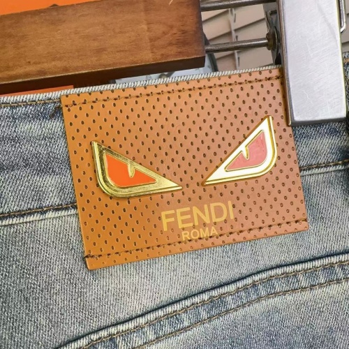 Replica Fendi Jeans For Men #1268835 $48.00 USD for Wholesale