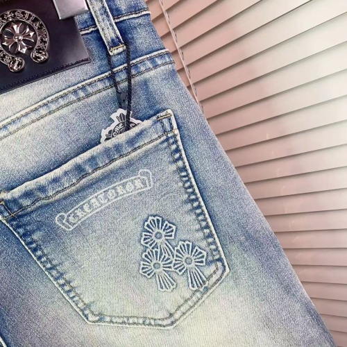 Replica Chrome Hearts Jeans For Men #1268838 $48.00 USD for Wholesale