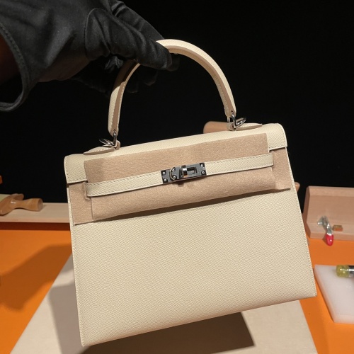 Replica Hermes AAA Quality Handbags In Silver For Women #1268914 $337.19 USD for Wholesale