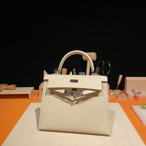 Replica Hermes AAA Quality Handbags In Silver For Women #1268914 $337.19 USD for Wholesale