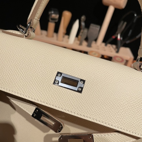 Replica Hermes AAA Quality Handbags In Silver For Women #1268914 $337.19 USD for Wholesale