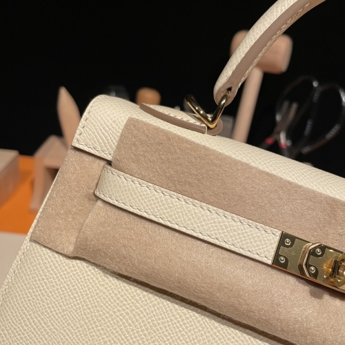 Replica Hermes AAA Quality Handbags In Gold For Women #1268918 $337.19 USD for Wholesale