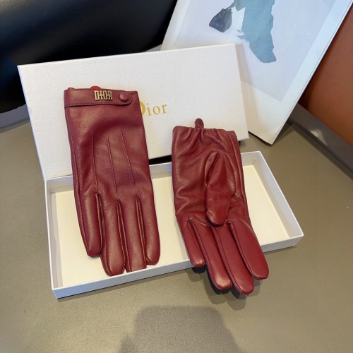 Replica Christian Dior Gloves For Women #1269003 $45.00 USD for Wholesale