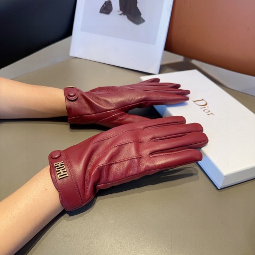 Replica Christian Dior Gloves For Women #1269003 $45.00 USD for Wholesale