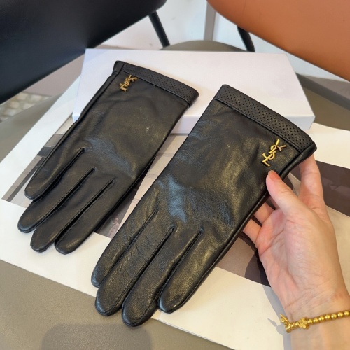 Yves Saint Laurent Gloves For Women #1269005 $45.00 USD, Wholesale Replica Yves Saint Laurent Gloves