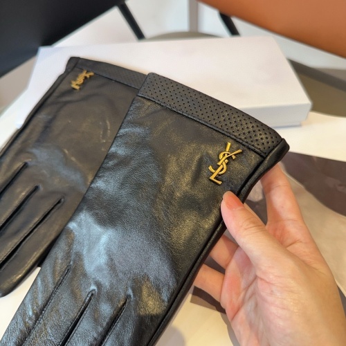 Replica Yves Saint Laurent Gloves For Women #1269005 $45.00 USD for Wholesale