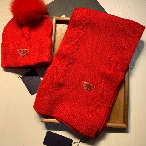 Prada Hat and Scarf Set #1269085 $72.00 USD, Wholesale Replica Prada Hat and Scarf and Glove Set