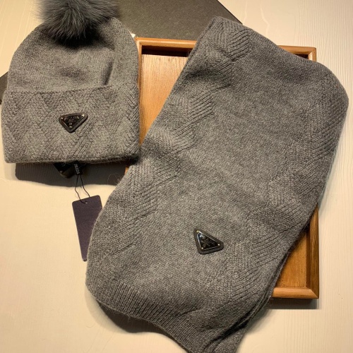 Prada Hat and Scarf Set #1269086 $72.00 USD, Wholesale Replica Prada Hat and Scarf and Glove Set