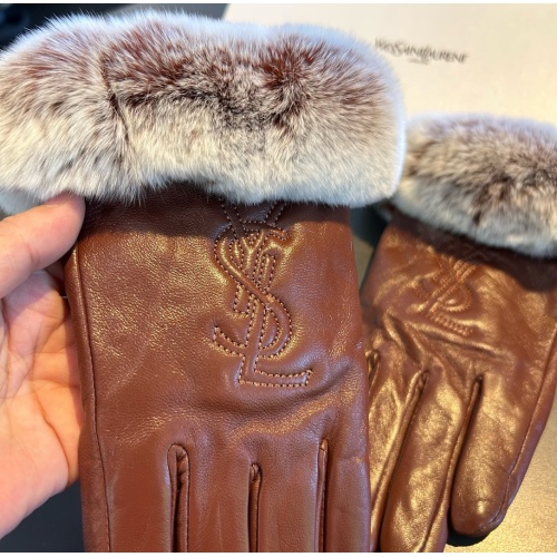 Replica Yves Saint Laurent Gloves For Women #1269088 $48.00 USD for Wholesale