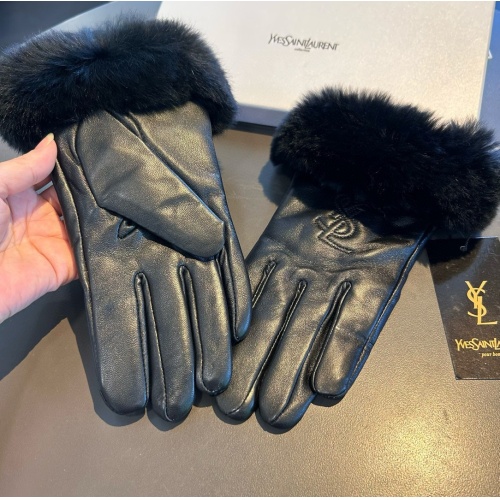 Replica Yves Saint Laurent Gloves For Women #1269089 $48.00 USD for Wholesale