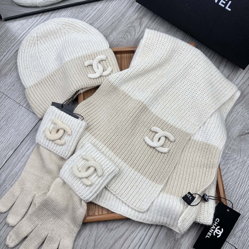 Replica Chanel Hat and Scarf and Glove Set #1269100 $72.00 USD for Wholesale