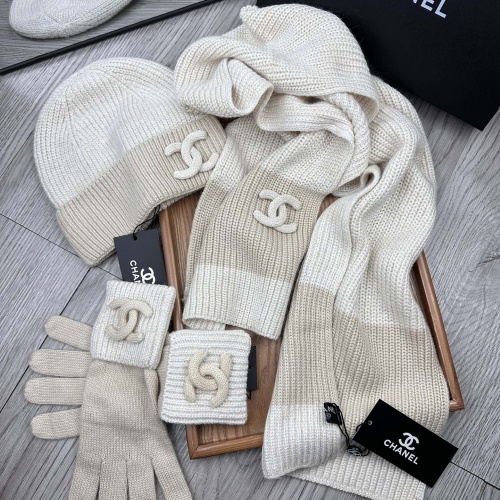 Replica Chanel Hat and Scarf and Glove Set #1269100 $72.00 USD for Wholesale