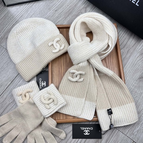 Replica Chanel Hat and Scarf and Glove Set #1269100 $72.00 USD for Wholesale