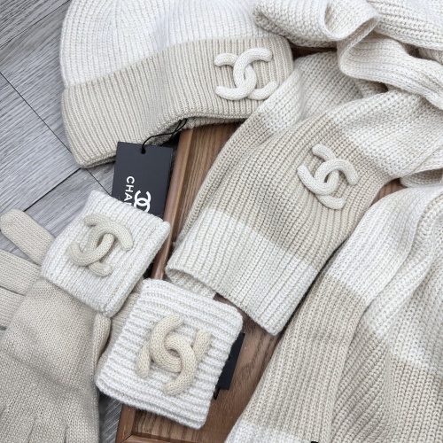 Replica Chanel Hat and Scarf and Glove Set #1269100 $72.00 USD for Wholesale