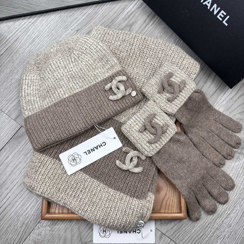 Replica Chanel Hat and Scarf and Glove Set #1269101 $72.00 USD for Wholesale