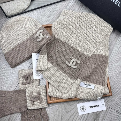 Replica Chanel Hat and Scarf and Glove Set #1269101 $72.00 USD for Wholesale