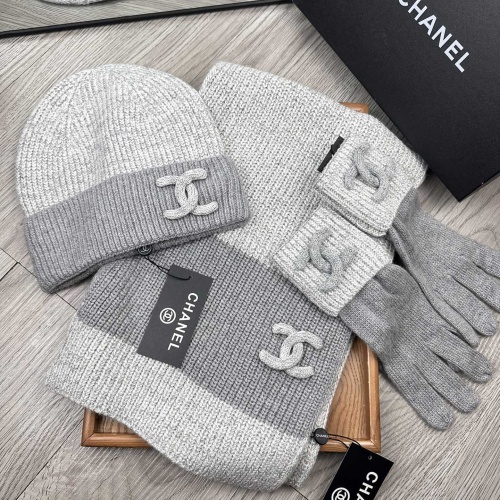 Replica Chanel Hat and Scarf and Glove Set #1269102 $72.00 USD for Wholesale