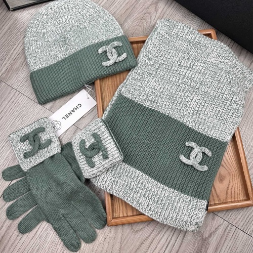 Replica Chanel Hat and Scarf and Glove Set #1269103 $72.00 USD for Wholesale