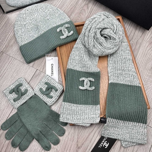 Replica Chanel Hat and Scarf and Glove Set #1269103 $72.00 USD for Wholesale