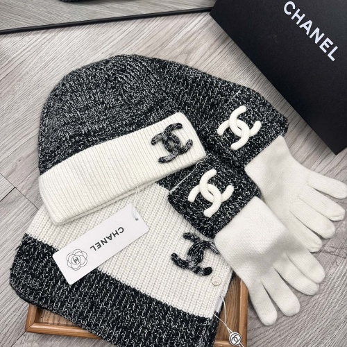 Replica Chanel Hat and Scarf and Glove Set #1269104 $72.00 USD for Wholesale