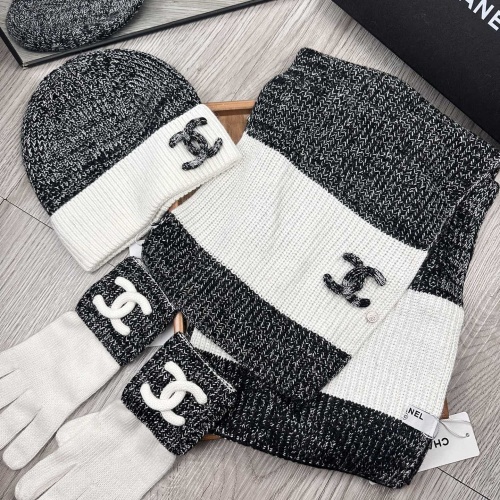 Replica Chanel Hat and Scarf and Glove Set #1269104 $72.00 USD for Wholesale