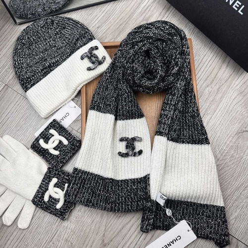 Replica Chanel Hat and Scarf and Glove Set #1269104 $72.00 USD for Wholesale