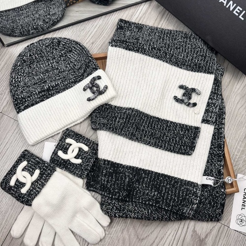 Replica Chanel Hat and Scarf and Glove Set #1269104 $72.00 USD for Wholesale