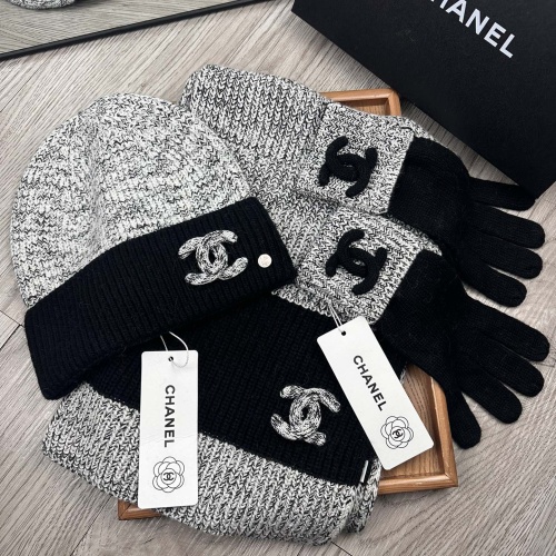 Replica Chanel Hat and Scarf and Glove Set #1269105 $72.00 USD for Wholesale