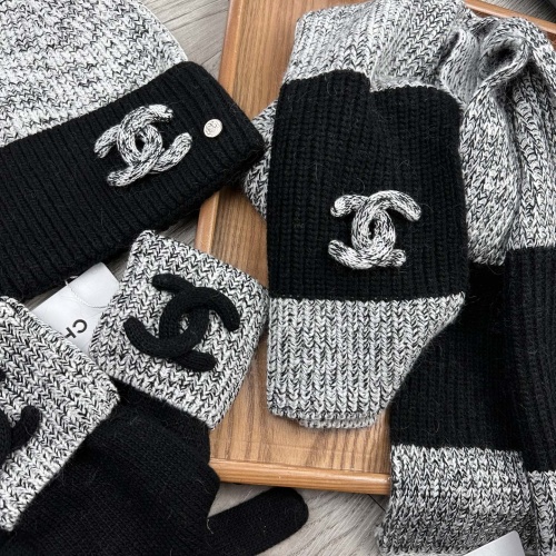 Replica Chanel Hat and Scarf and Glove Set #1269105 $72.00 USD for Wholesale