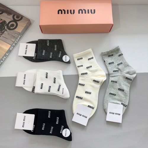 Replica MIU MIU Socks #1269191 $27.00 USD for Wholesale