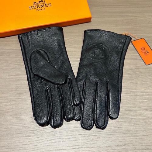 Replica Hermes Gloves For Men #1269193 $48.00 USD for Wholesale