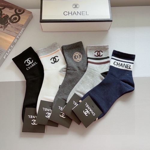 Replica Chanel Socks #1269556 $29.00 USD for Wholesale