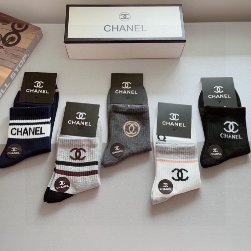 Replica Chanel Socks #1269556 $29.00 USD for Wholesale