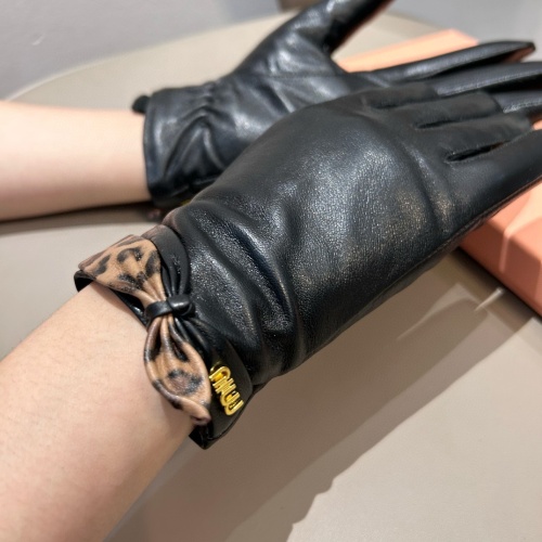 Replica MIU MIU Gloves For Women #1269563 $48.00 USD for Wholesale