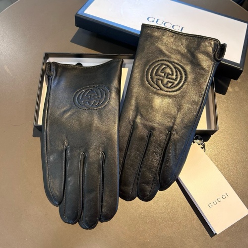 Replica Gucci Gloves For Men #1269566 $42.00 USD for Wholesale