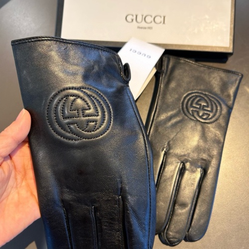 Replica Gucci Gloves For Men #1269566 $42.00 USD for Wholesale