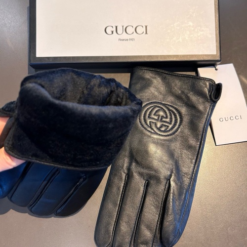 Replica Gucci Gloves For Men #1269566 $42.00 USD for Wholesale