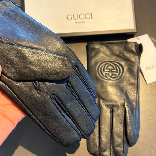 Replica Gucci Gloves For Men #1269566 $42.00 USD for Wholesale