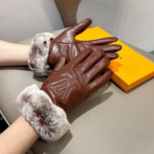 Replica Louis Vuitton LV Gloves For Women #1269585 $45.00 USD for Wholesale