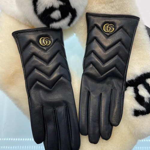 Replica Gucci Gloves For Women #1269594 $56.00 USD for Wholesale