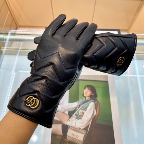 Replica Gucci Gloves For Women #1269594 $56.00 USD for Wholesale