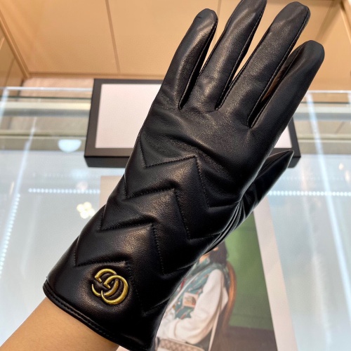 Replica Gucci Gloves For Women #1269594 $56.00 USD for Wholesale