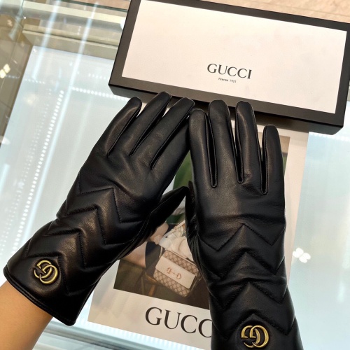 Replica Gucci Gloves For Women #1269594 $56.00 USD for Wholesale