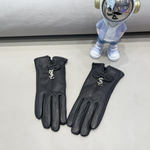 Yves Saint Laurent Gloves For Women #1269596 $48.00 USD, Wholesale Replica Yves Saint Laurent Gloves