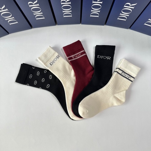 Replica Christian Dior Socks #1269609 $29.00 USD for Wholesale