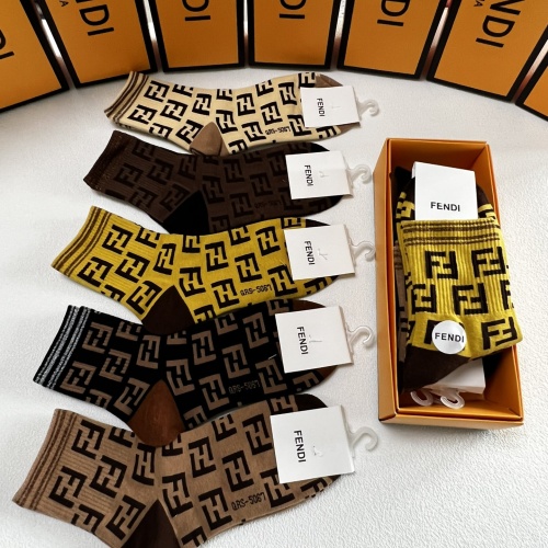 Replica Fendi Socks #1269645 $27.00 USD for Wholesale