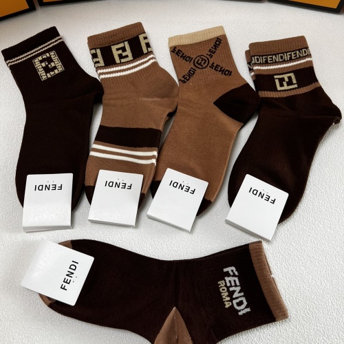 Replica Fendi Socks #1269648 $27.00 USD for Wholesale